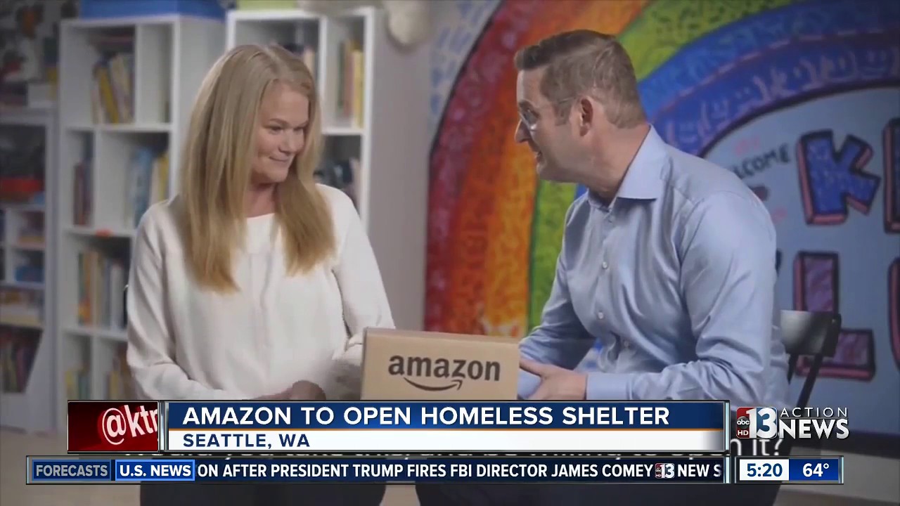 Amazon To Open Homeless Shelter In Seattle Youtube 