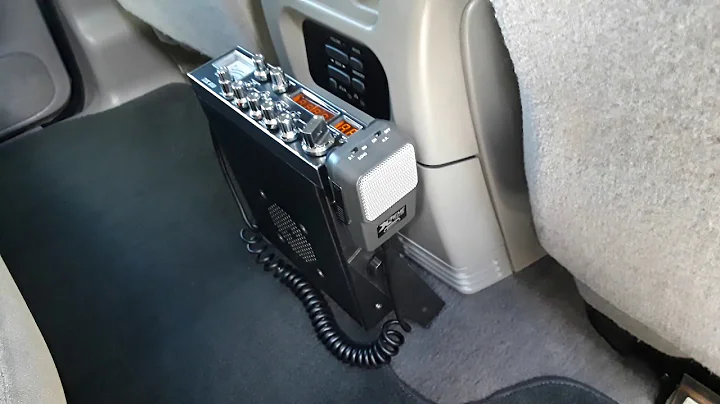 CB radio and linear amplifier installed in the mobile