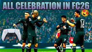 All Celebrations FC 26 - Complete Tutorial Guide for Every Goal Celebration #fc26