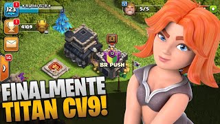 consegui LIGA TITAN no CV9 MITANDO com ESTRATÉGIA AÉREA!!! Clash Of Clans