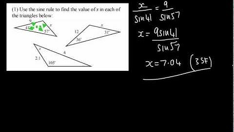 C2 Sine and Cosine Rule - 2 - Sine Rule Including Ambiguous Case
