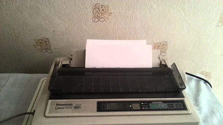 Panasonic KX P2023 Dot Matrix printer test page