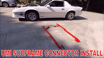 UMI SUBFRAME CONNECTOR INSTALL 82-92 CAMARO F-BODY