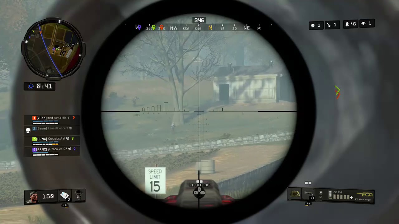 CALL OF DUTY BLACKOUT! LONG RANGE SNIPE! 200+ metres