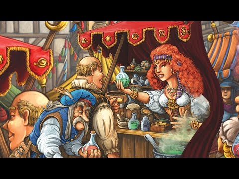 Видео: Шарлатаны из Кведлинбурга - играем в настольную игру. The Quacks of Quedlinburg board game.