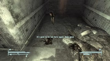 Creepy floating skeleton foot #fallout3