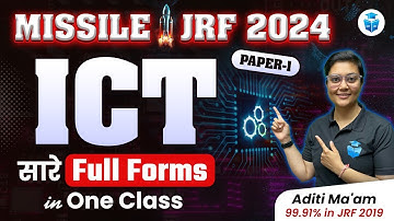 UGC NET Paper-1 ICT | All Full Forms of ICT by Aditi Mam | Paper-1 UGC NET June 2024 | JRFAdda