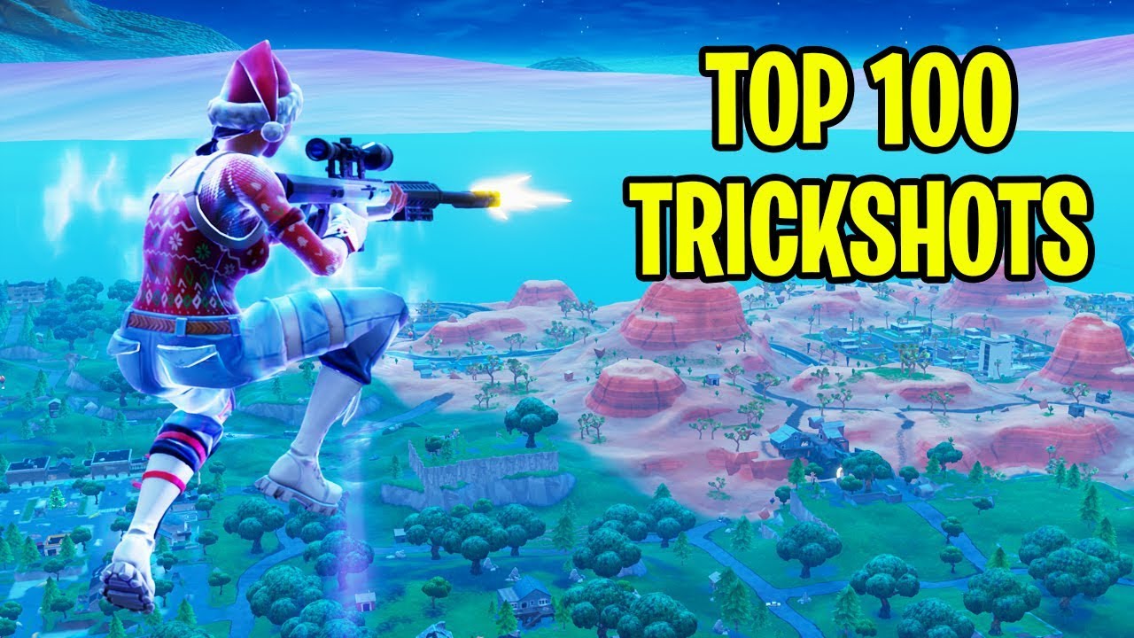 Top 100 Fortnite Trickshots Of All Time Fortnite Battle Royale Montage Youtube