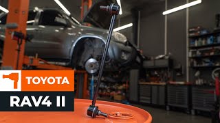 Montage Stabilisator vóór links rechts TOYOTA RAV 4 II (CLA2_, XA2_, ZCA2_, ACA2_): gratis video