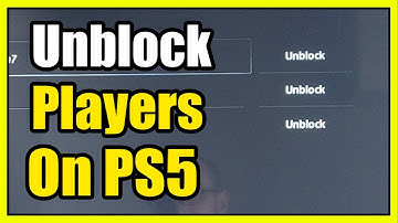 How to Unblock People on Ps5 Console Settings (Gamebase Settings)