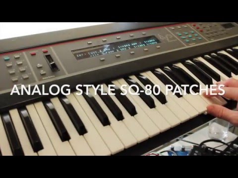 Ensoniq SQ-80 analog style sounds (80's synth)
