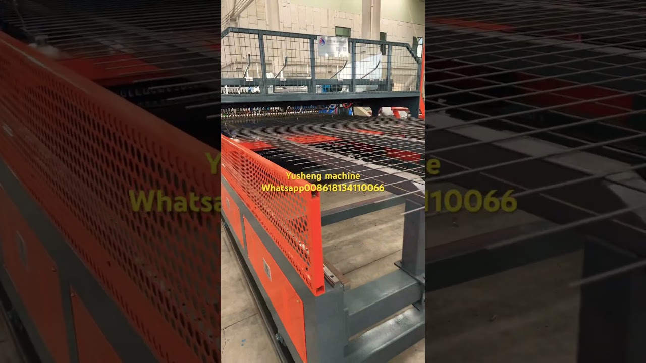 3-6mm BRC mesh machine test running before loading to contationer