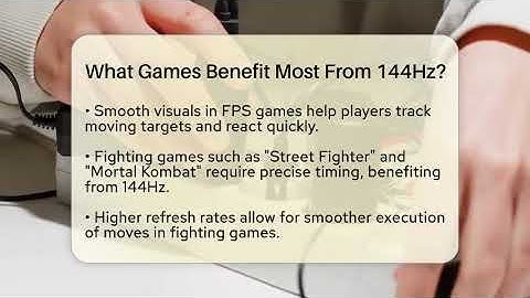 What Games Benefit Most From 144Hz? - Video Gamers Vault