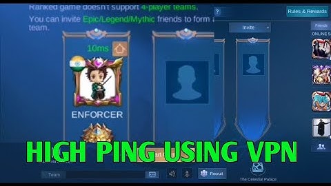 Ping high using VPN || mlbb vpn lag issue solve 100%