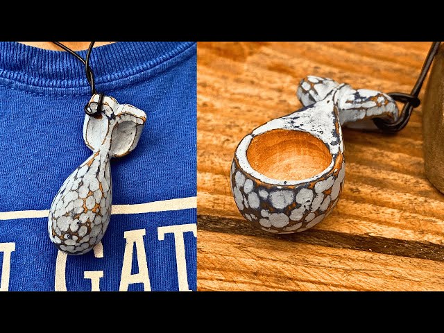 Carving A Whale Shaped Scoop Necklace - Anna Barker Craft class=