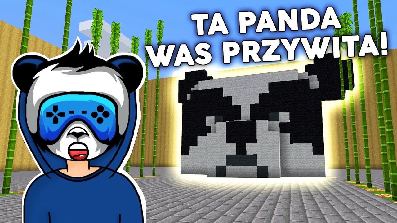 OGROMNA GŁOWA PANDY W MINECRAFT NA MOIM SERWERZE CZYLI BAMBUSOWICE !