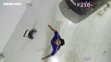 Playful testing of NEWTON stabilized head on Moviebird 52 telescopic camera crane