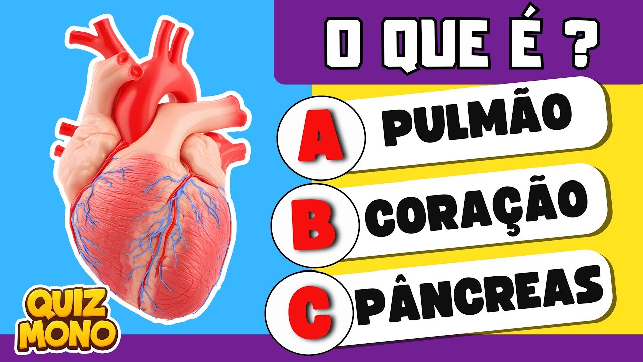 🧠 Você realmente conhece o CORPO HUMANO? 🫀🦴🔬Conhecimentos Gerais