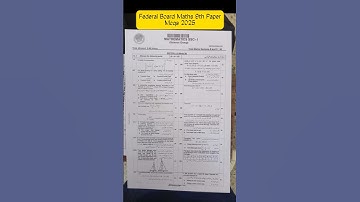 Federal Board Maths Class 9th MCQs Answer key 2025- Fbise Exam 2025