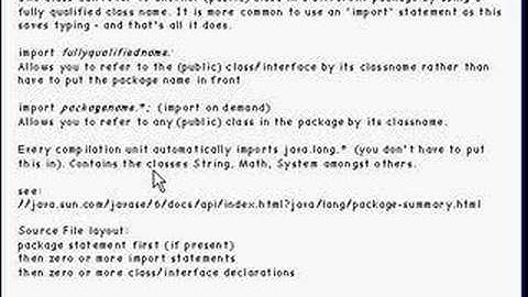 Java Tutorial 4.5 Packages Part 5/12 - importing packages