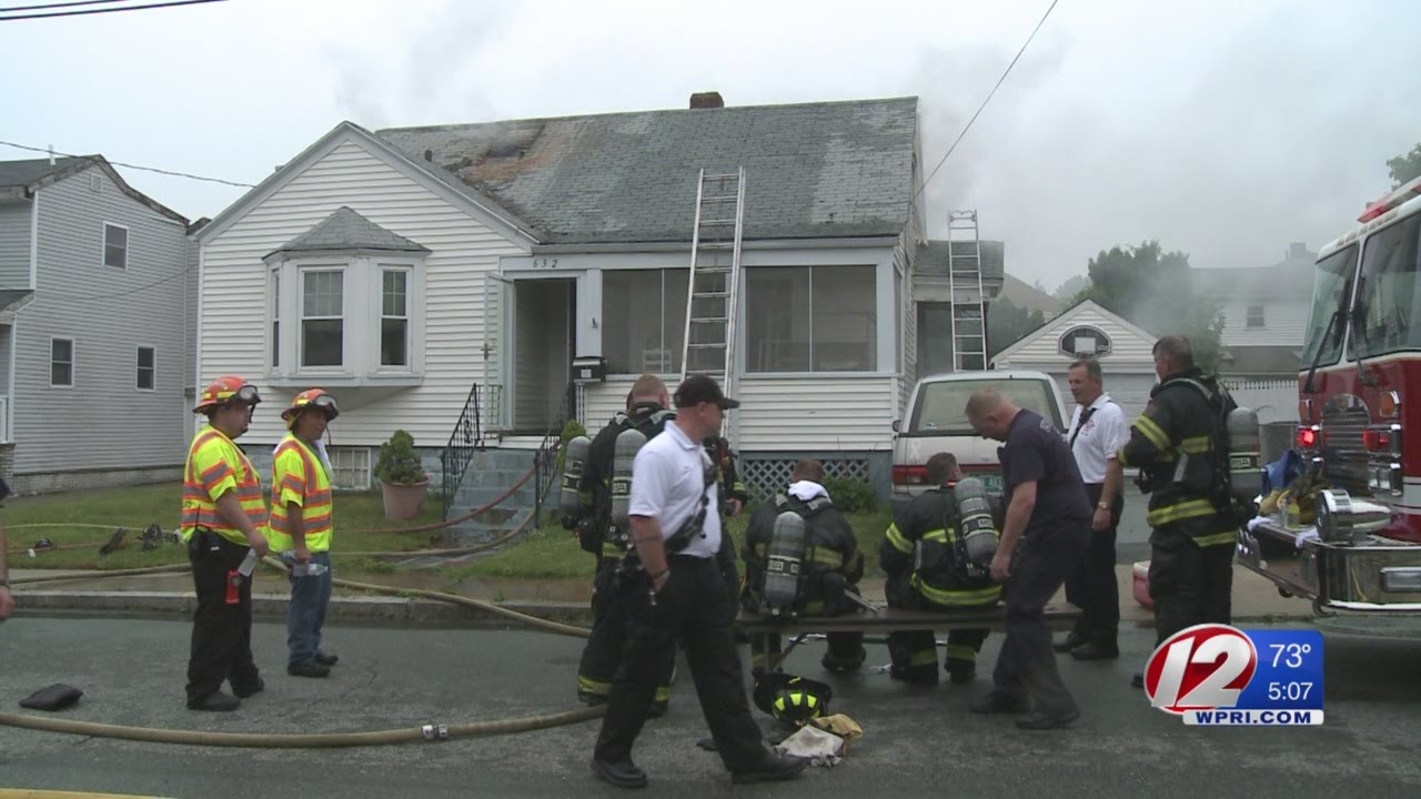 4 displaced in Fall River house fire - YouTube