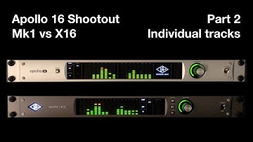 Apollo 16 Shootout :: X16 vs Silverface Mk1 :: Part 2 (Individual tracks)