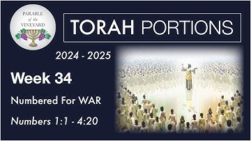 Torah Portion Week 34 - Numbers 1:1 - 4:20 (Numbered For WAR - ORDER vs. Chaos)  2024 - 2025