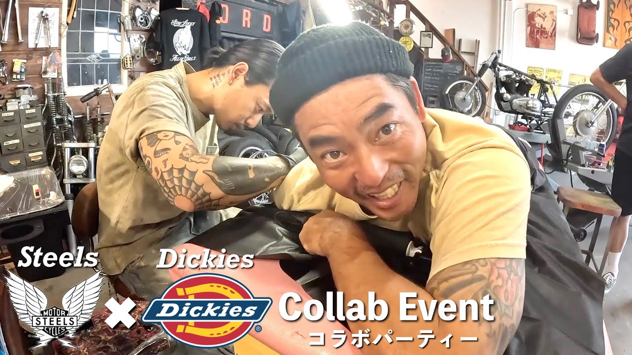 Bike,Food,Drink,Tattoo!! 大盛況のDickies Party - YouTube