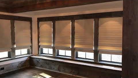 Custom Motorized Roman Shades