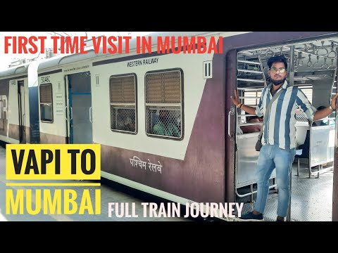 Vapi To Mumbai full train journey || first time visit in mumbai || Travel Vlog || Anuj Krops
