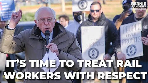 I say to the greedy rail company CEOs: Its time to...