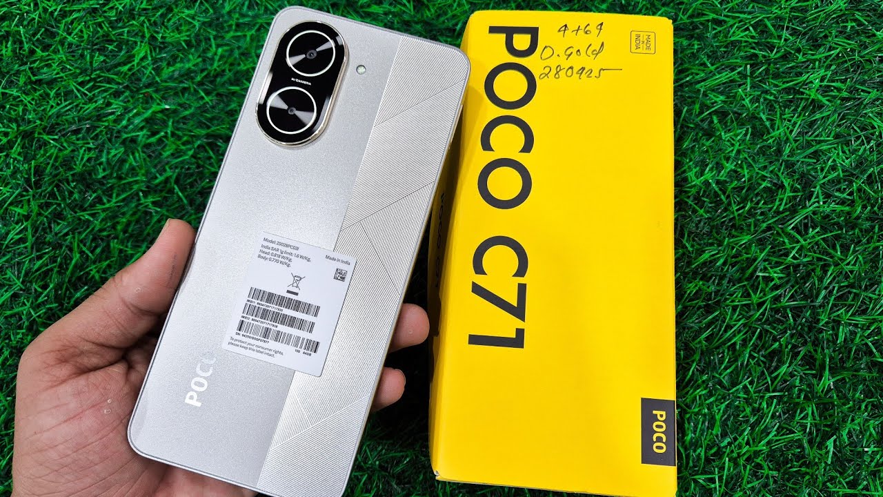 Poco C71  Desert Gold Unboxing First Look  & Review 😱