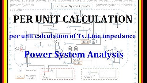 Per Unit p.u. calculation of the transmission line impedance| 3i schooling | Power System Analysis