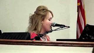 Candance Voyles singing "He's the Only Reason I Live"