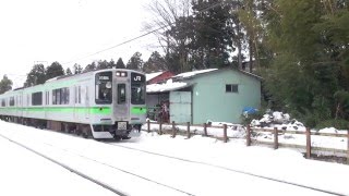 (JR東)弥彦線E127系V12編成試運転 【音量注意】