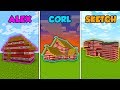 ALEX vs CORL vs SKETCH - TNT HOUSE in Minecraft! (The Pals)