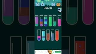 Water Color sort game level 157 |water color 157 | water sort game 157 | #watercolor #watersortgame