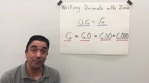 Writing Decimals with Zeros Example 2 / My Growing Brain