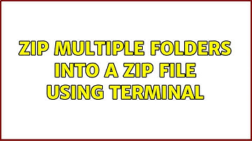 Ubuntu: zip multiple folders into a zip file using terminal