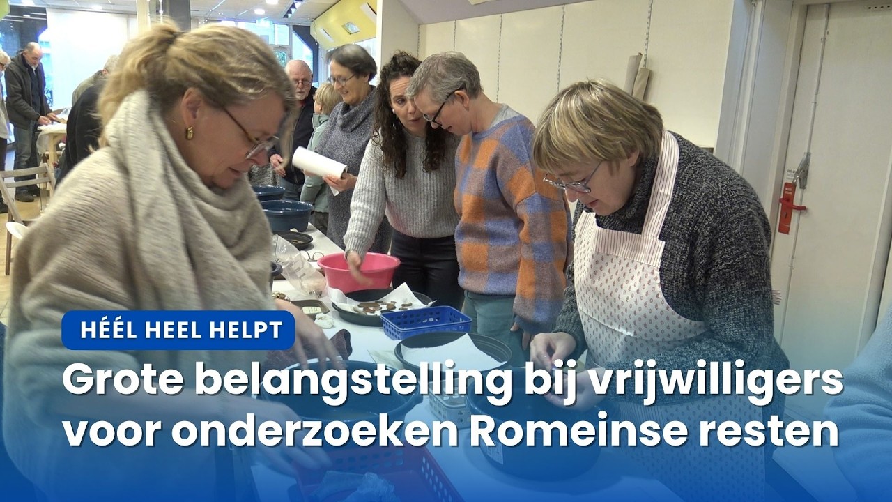 Monsterklus: vrijwilligers onderzoeken resten tweede grootste Romeins grafveld in Heel | VML Nieuws
