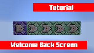 How to Get a Welcome Back Screen in Vanilla Minecraft Easily