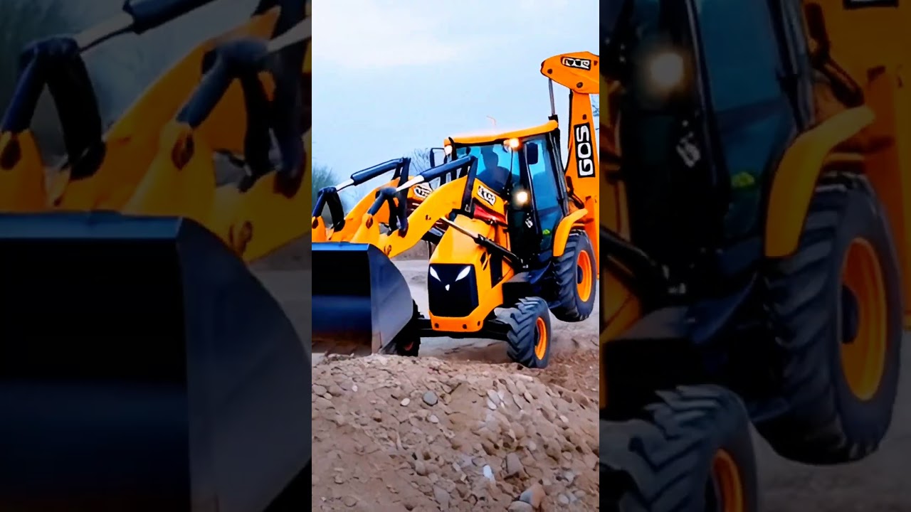 JCB machine shorts flying