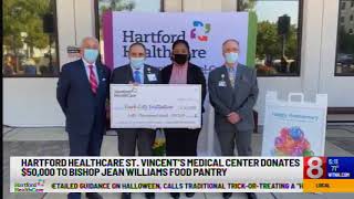 St. Vincent's Donates $50,000 to Food Pantry