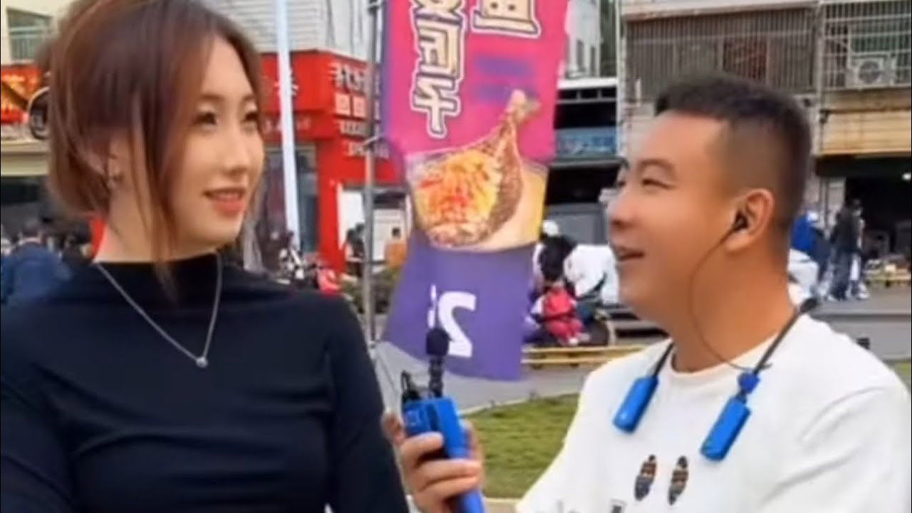 元帅户外搞笑与美女互动