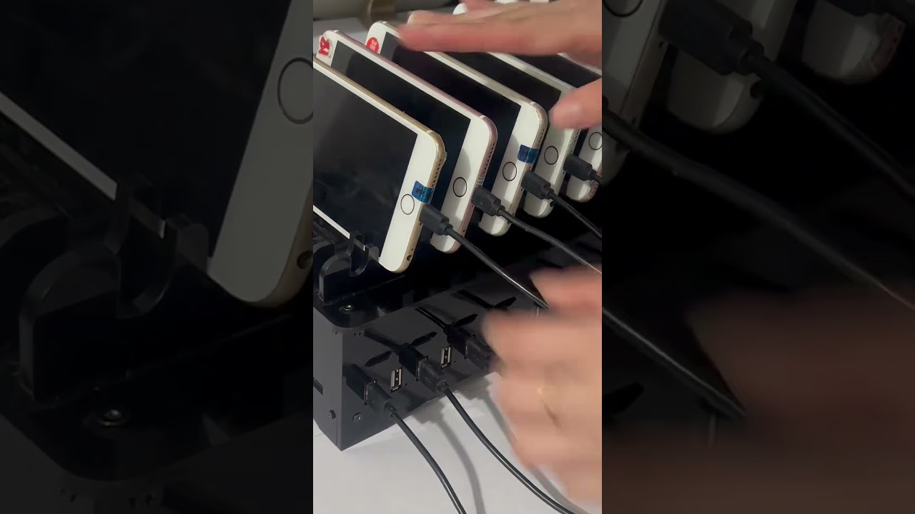 20 USB Ports Phone Farm Holder Charging HUB Setup Bot Farm Granja de bots 
