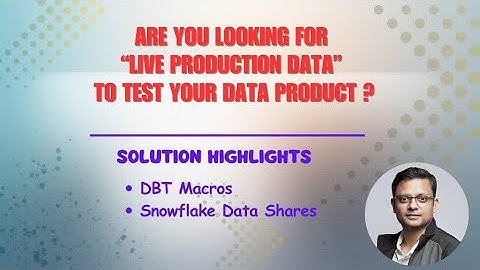 Get Access to Live Production Data While Testing Your Data Product in Sandbox