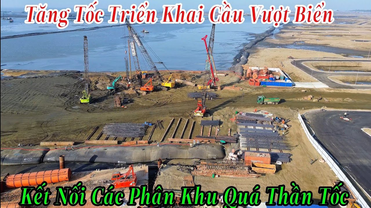 Vinhome Cần Giờ Tăng Tốc Triển Khai Cầu Vượt Biển Kết Nối Các Phân Khu Quá Thần Tốc 