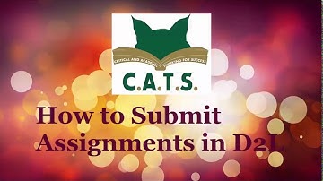 How to Submit Assignments in D2L