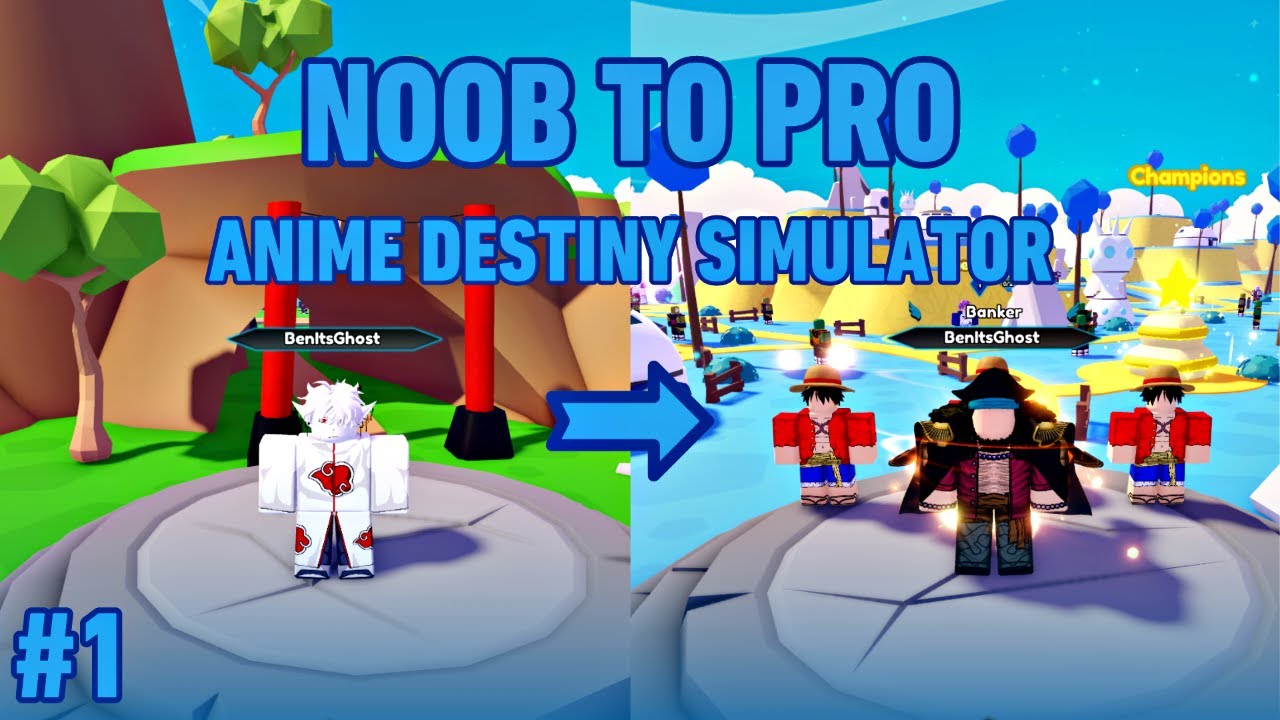 NOOB TO PRO (F2P) #1 in New Game Anime Destiny Simulator + Got TITLE ...