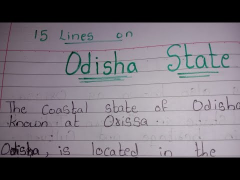my state odisha essay